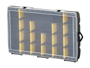 CASSETTA PORTAMINUTERIA ORGANIZER BASIC 22 SCOMPARTI- - cm.35,7x22,9x4,8h. - (STST81681-1) - 1 pezzi STANLEY