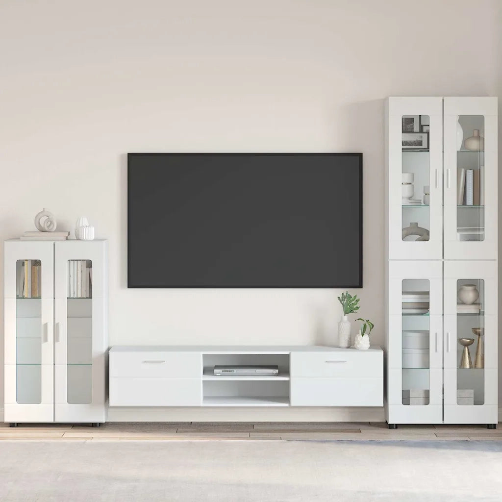 Credenza con porta FLORIN Bianco Lucido 55,5 x 29 x 100 cm