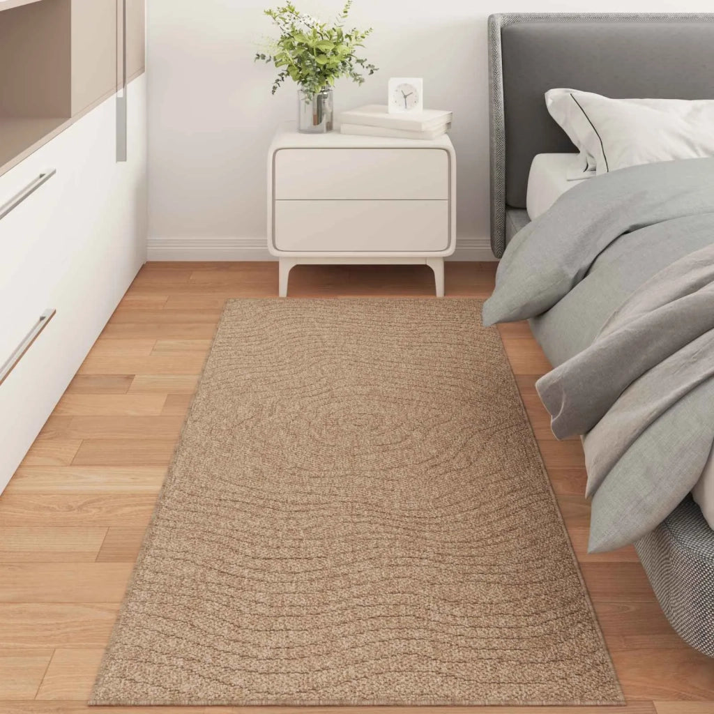Tappeti per area Moiré AGIRA Naturale 150 x 80 cm Poliestere