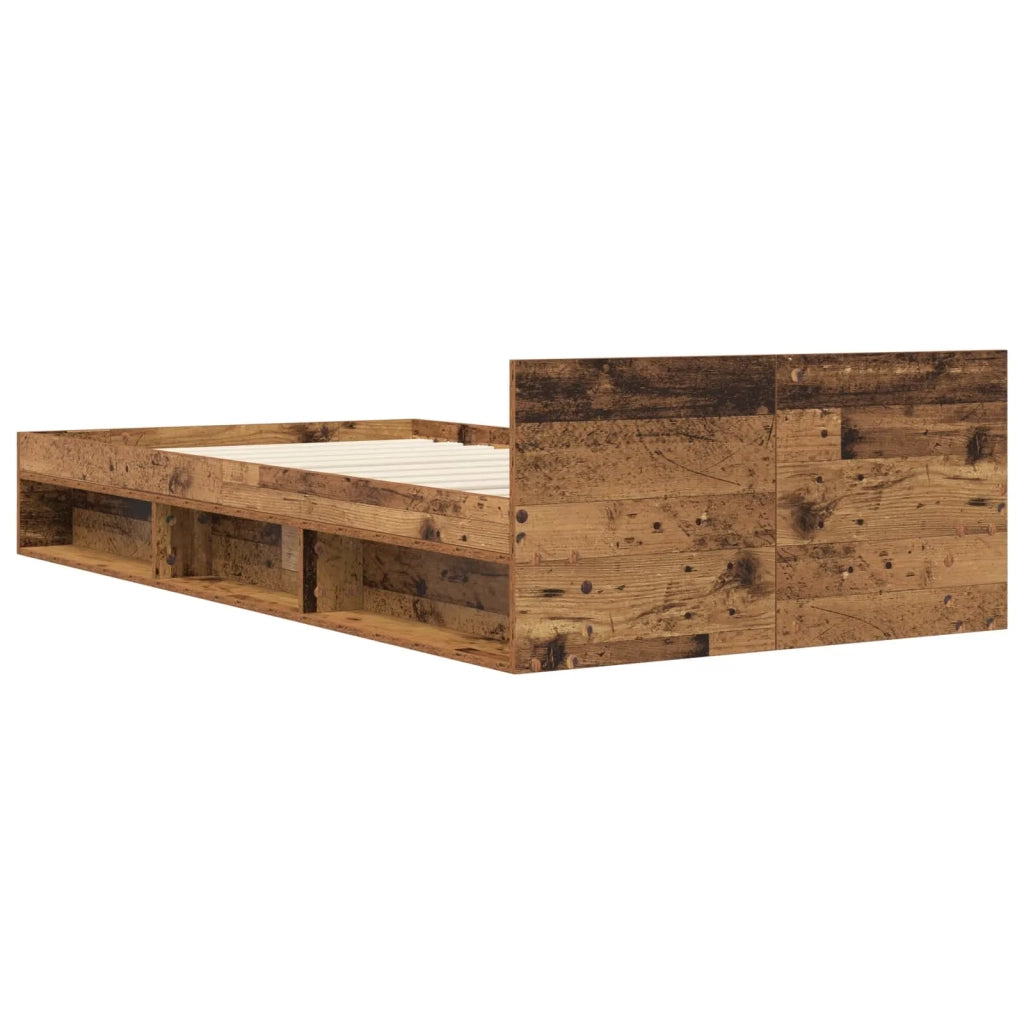 Telaio del letto con storage Legno antico 80 x 200 cm 3429600