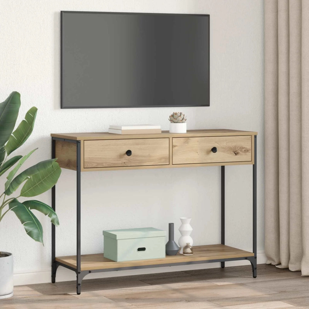 Tavolo consolle Rovere artigianale 100 x 34,5 x 75 cm