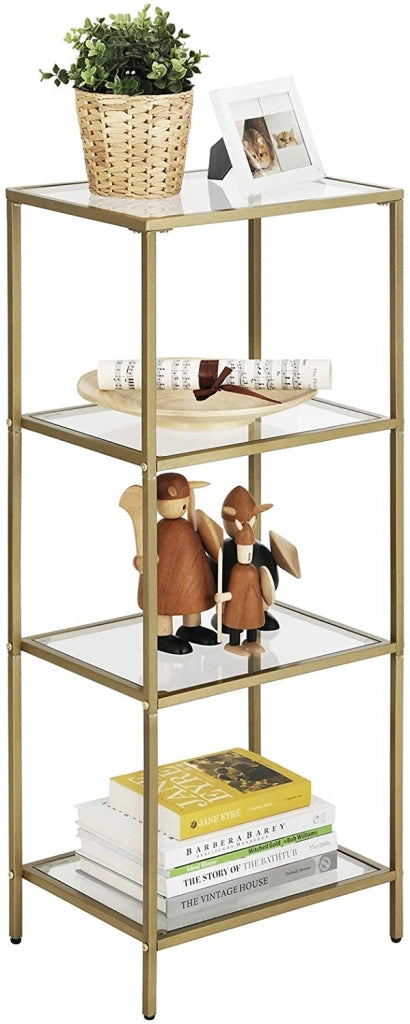 Valora SCAFFALE LIBRERIA Vetro Metallo Design Moderno per Soggiorno