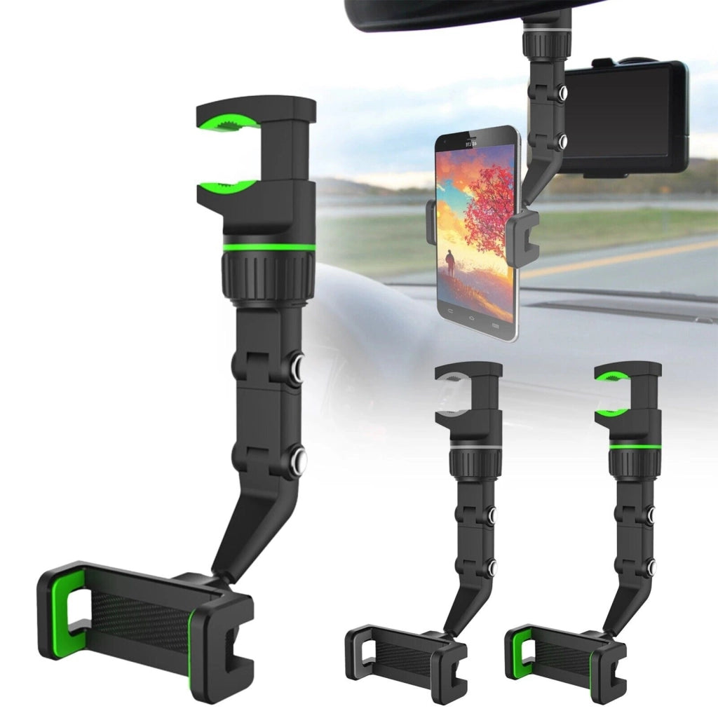 SUPPORTO DA AUTO SPECCHIETTO RETROVISORE PER CELLULARI NAVIGATORE SMARTPHONE