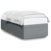 Letto singolo | Letto per adulti | Giroletto senza Materasso Grigio Chiaro 90x200 cm Tessuto