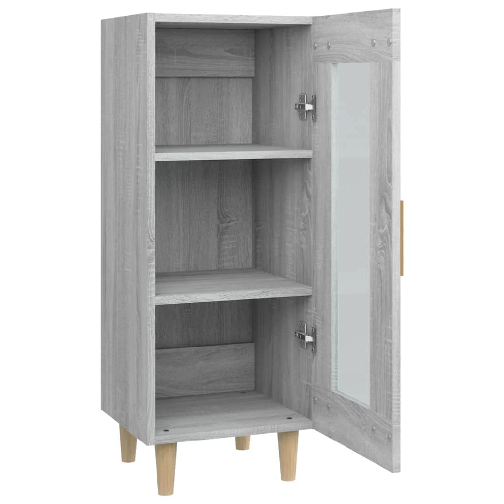 Buffet credenza cassettiera armadio mobile contenitore organizer cucina soggiorno Sonoma 34,5 x 34 x 90 cm legno ingegnerizzato grigio 02_0036317