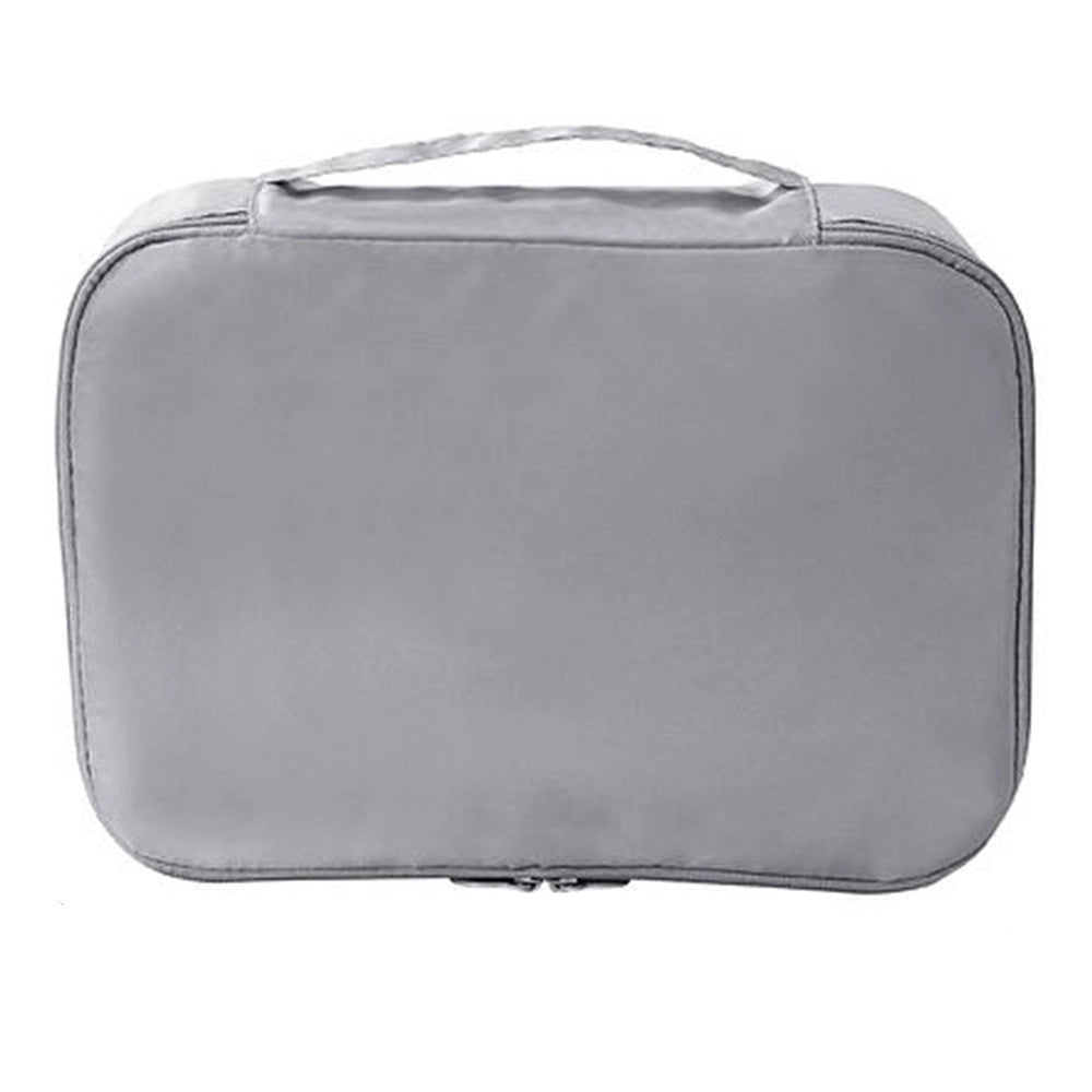 Trade Shop - Organizer Viaggio Organizza Valigia Bagagli Borsa Per Intimo 26x15x9cm Grigia 87717 -