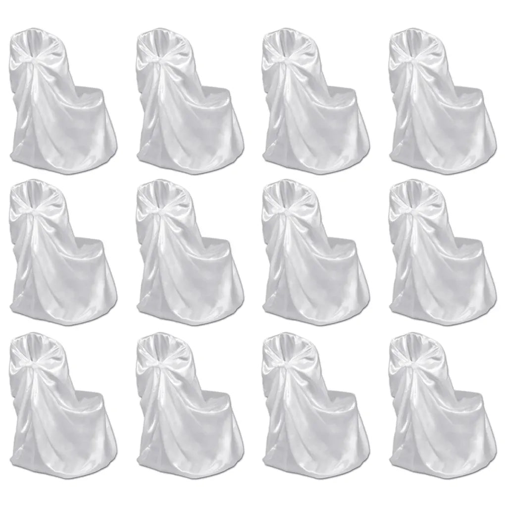 Coprisedia per Feste di Matrimonio 12 pz Bianca cod mxl 69960