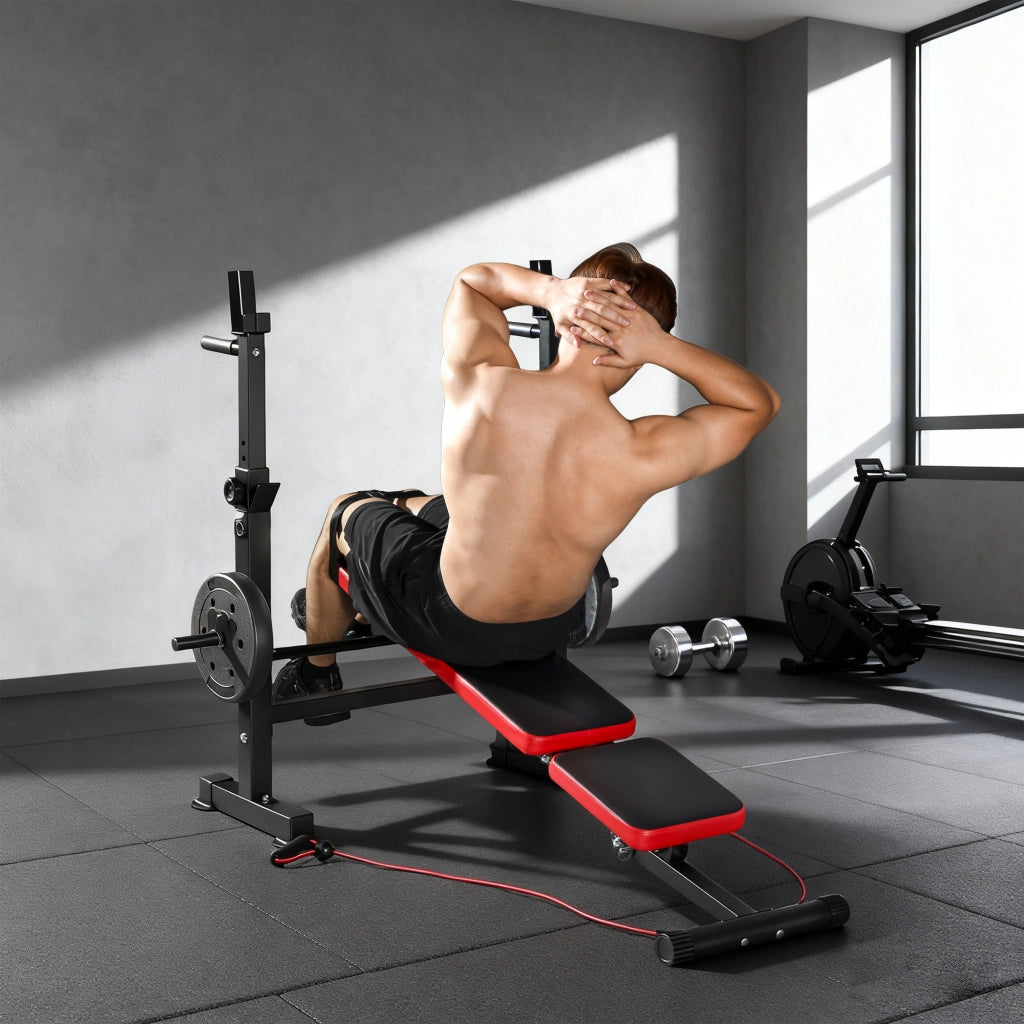 Banca multifunzione per allenamento ¨C Zephmum ¨C 147x109x122cm nero