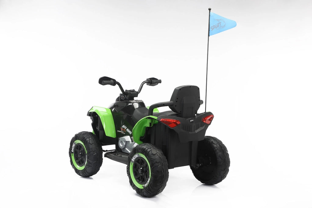 Quad Elettrico per Bambini ATV Safari Gold 24V fino a 60 kg con Telecomando Verde