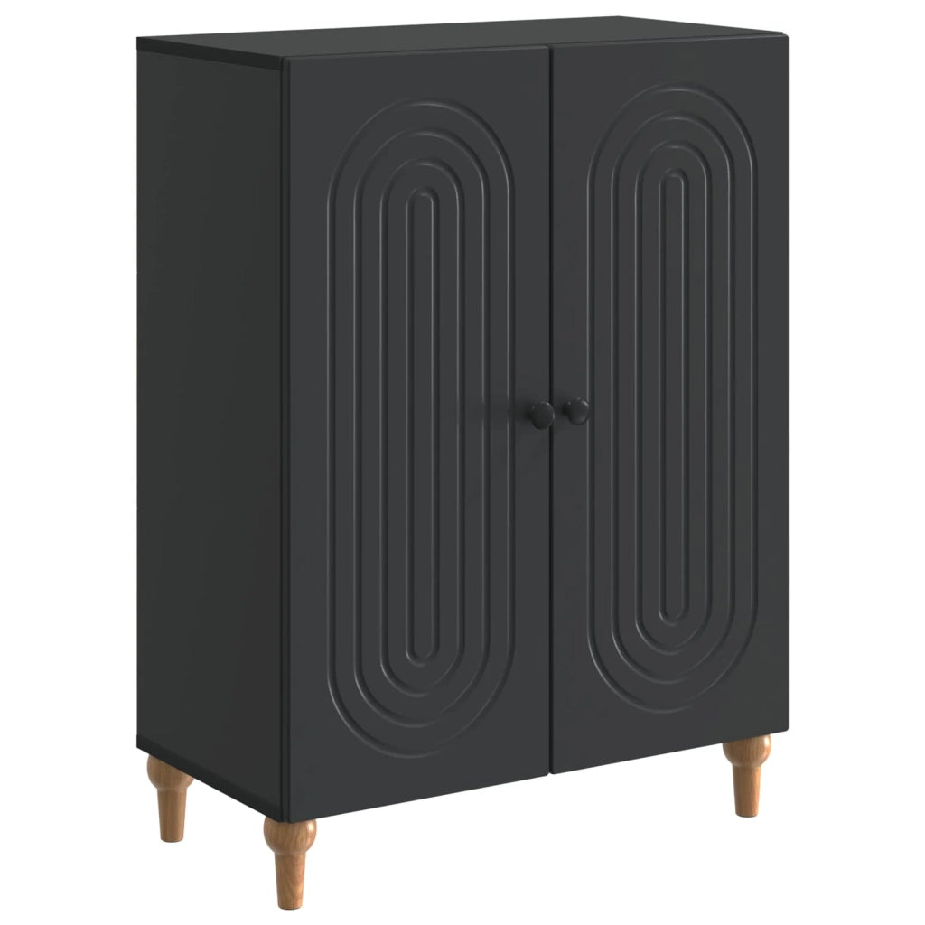 Credenza Nero 66 x 34,5 x 90 cm Legno ingegnerizzato