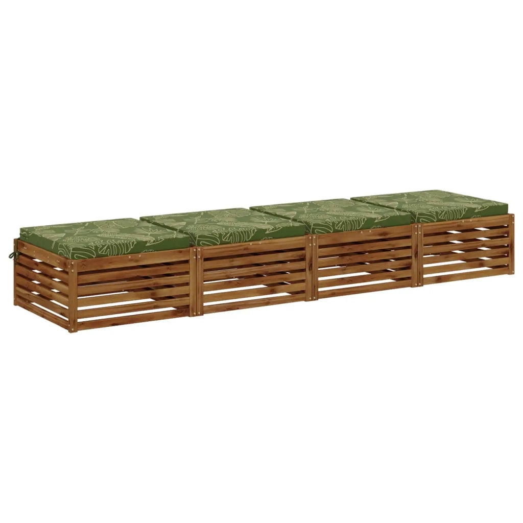 Cuscini per Sedia in 4 Pezzi SOEST 4 pz 100% Poliestere 944920