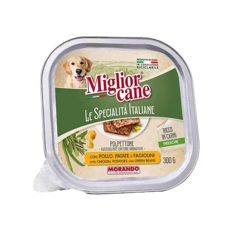 MIGLIOR CANE SPECIALITÀ PATE DA 300 GR POLLO PATATE E FAGIOLINI