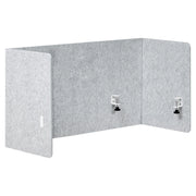 Pannello acustico in tessuto Imbottito 120 x 60 cm Grigio tavolo ufficio