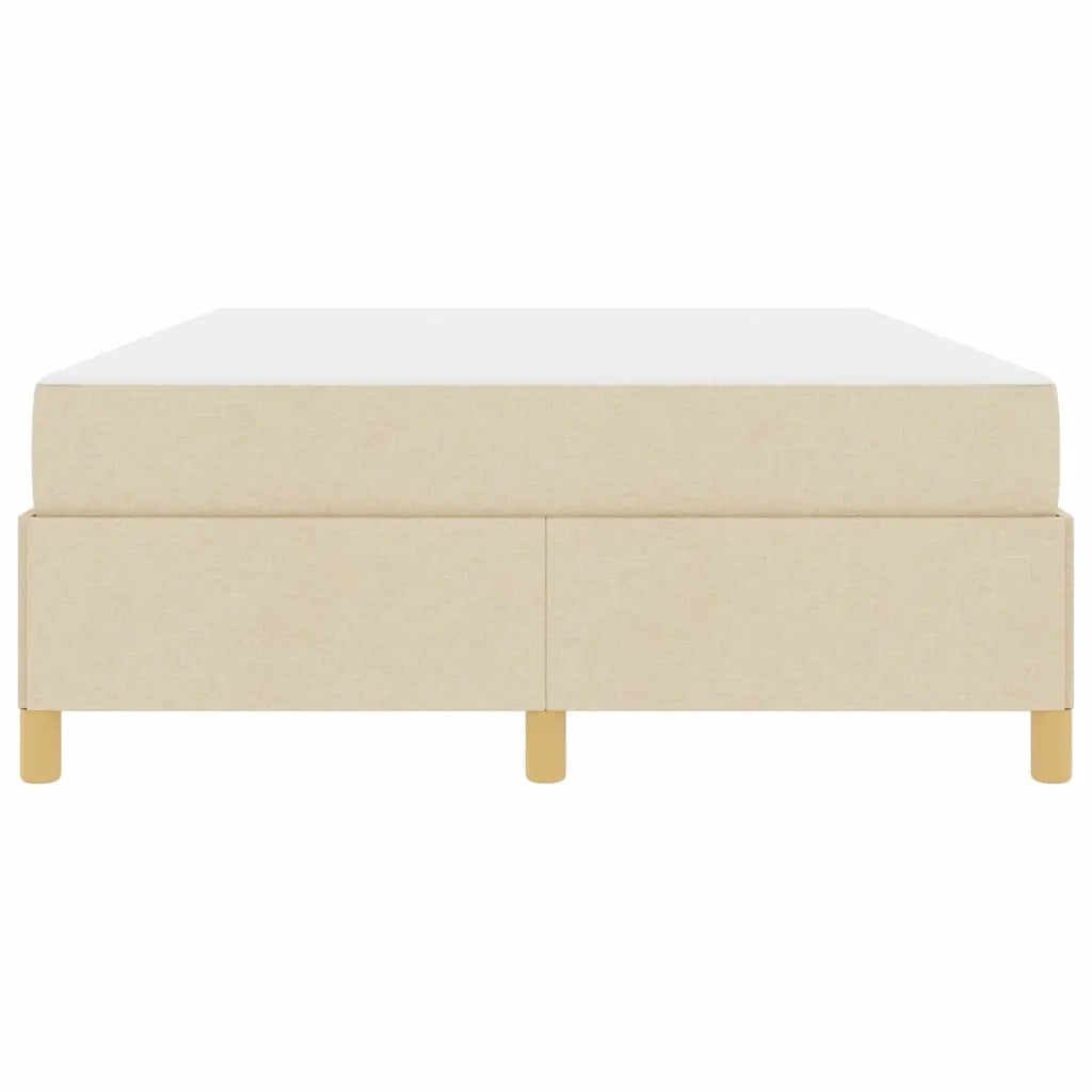 Struttura del letto con materasso Crema 140 x 200 cm Tessuto 3398946