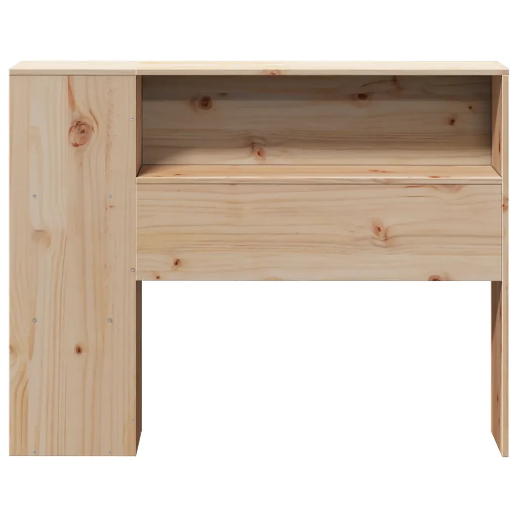 Testiera con Ripiani 75 cm in Legno Massello di Pino 855645
