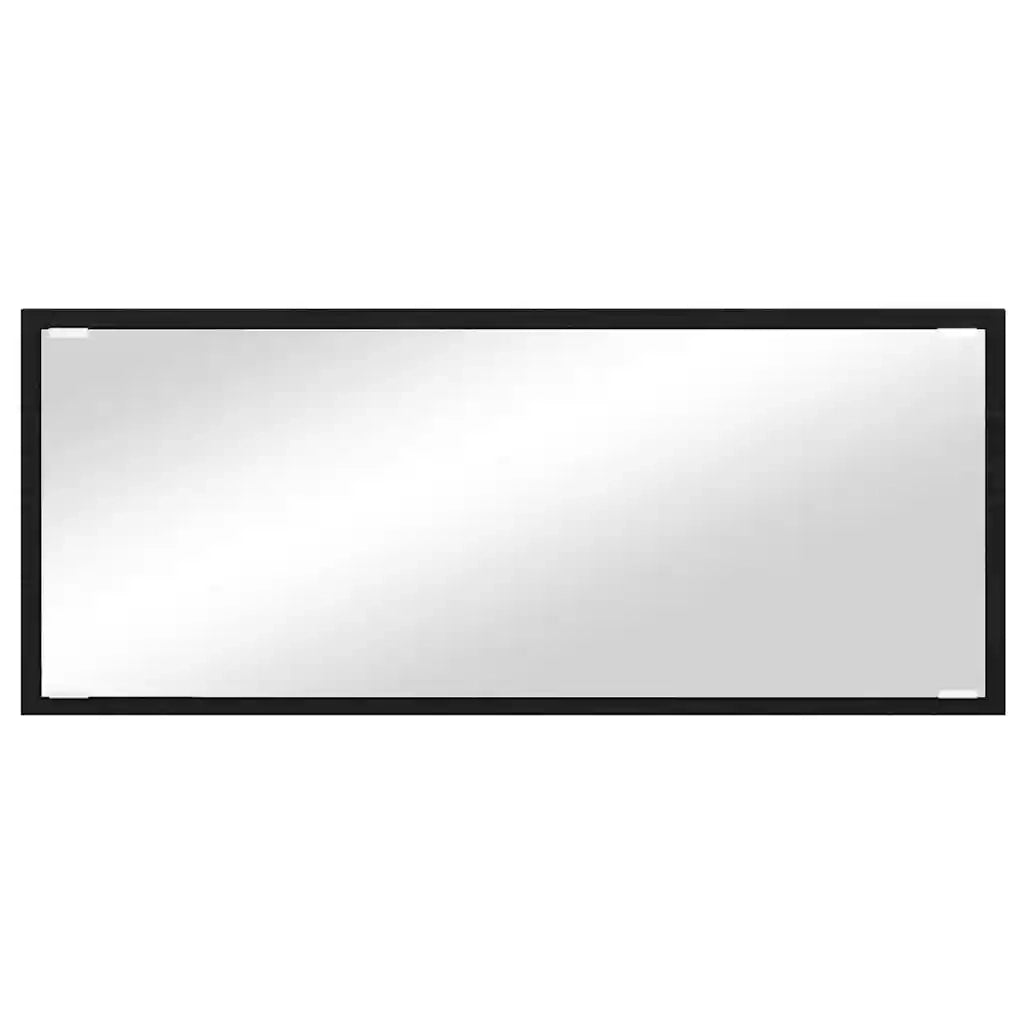 Specchio-Specchio Decorativo Rovere Nero 90 x 8,5 x 37 cm Legno multistrato