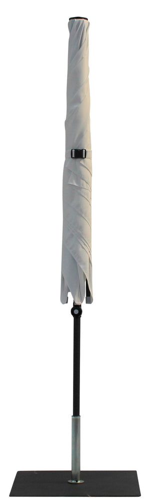 Ombrellone da Giardino 2x2 m Palo Ø38 mm in Alluminio Tessuto Poliestere Trend Bianco