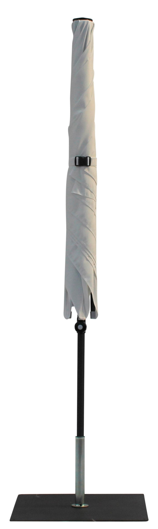 Ombrellone da Giardino 2x2 m Palo Ø38 mm in Alluminio Tessuto Poliestere Trend Bianco