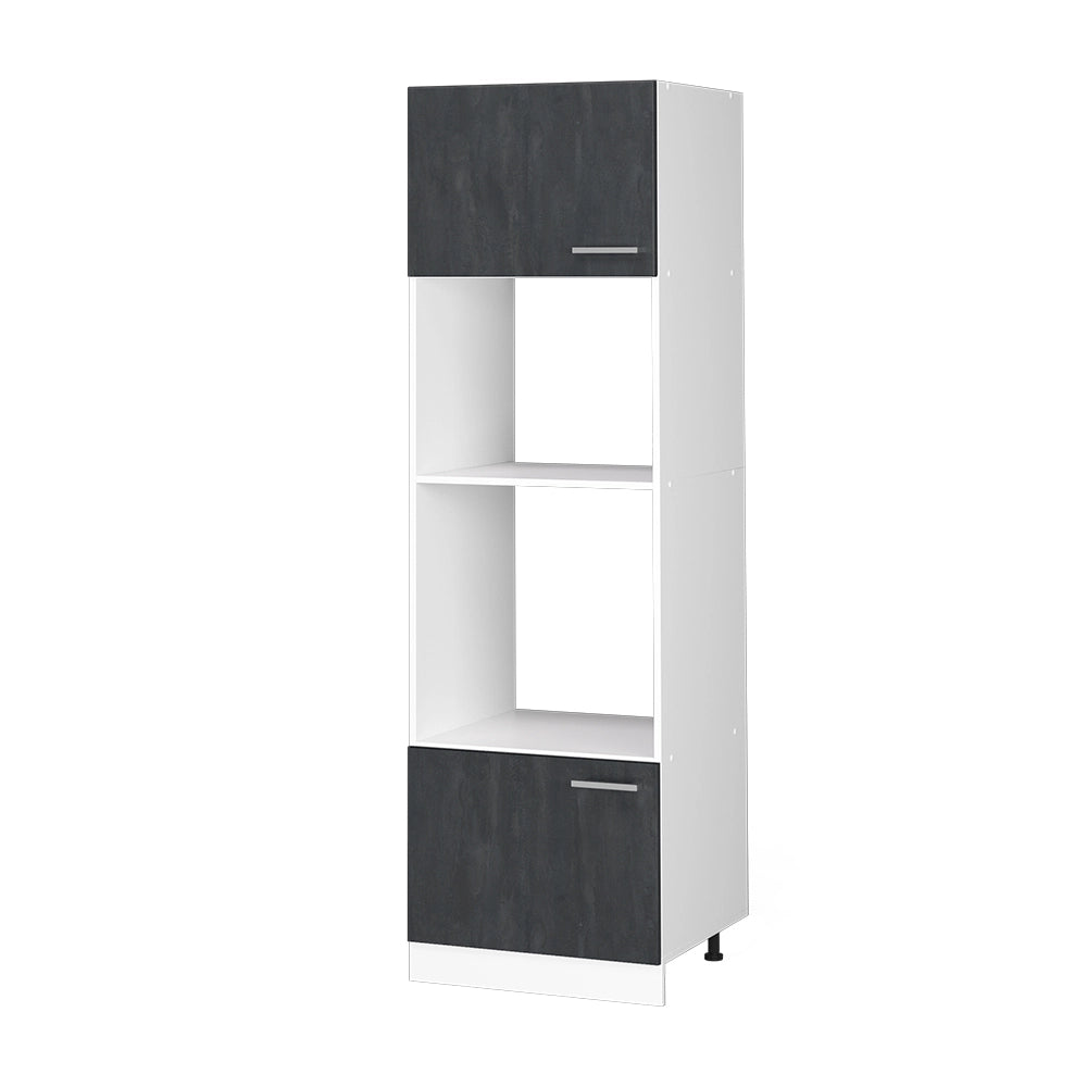 Vicco Set mobili bagno Calcestruzzo nero 60 cm senza piano di lavoro