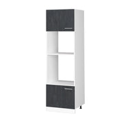 Vicco Set mobili bagno Calcestruzzo nero 60 cm senza piano di lavoro