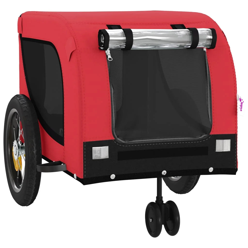 Rimorchio/carrello per animali domestici rosso 02_0044372
