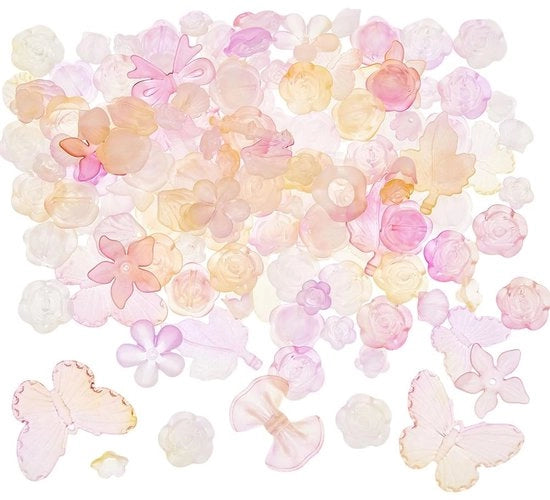 Set di Acquari Colorati 10 pezzi - Diverse Forme - Creazione di Gioielli - Bracciale/Collana - Attività Artigianali DIY - 200 Grammi