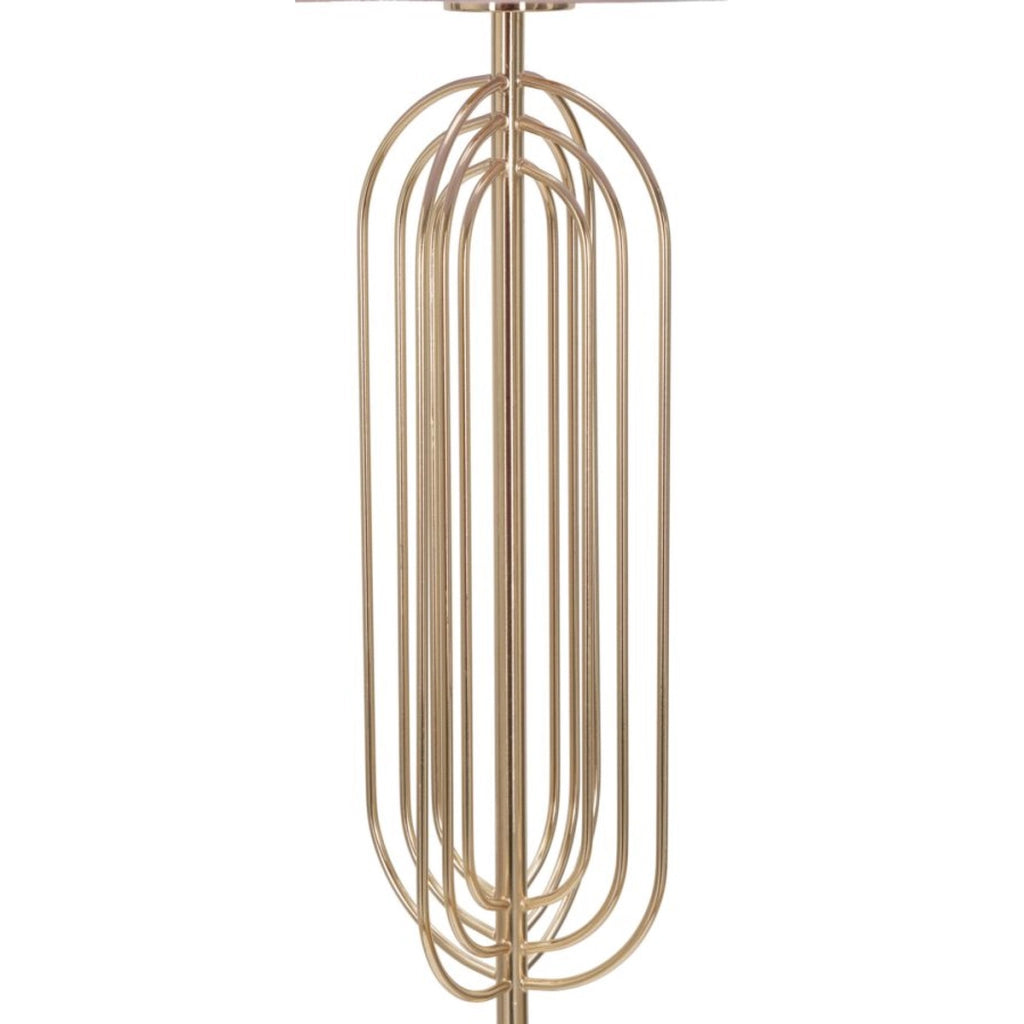Lampada da Terra VKH188, Rosa, Metallo, 40x40x168,5 cm