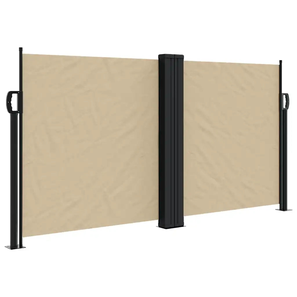 Tenda da Sole Laterale Retrattile-Tenda parasole per balcone per giardino Beige 120x1200 cm