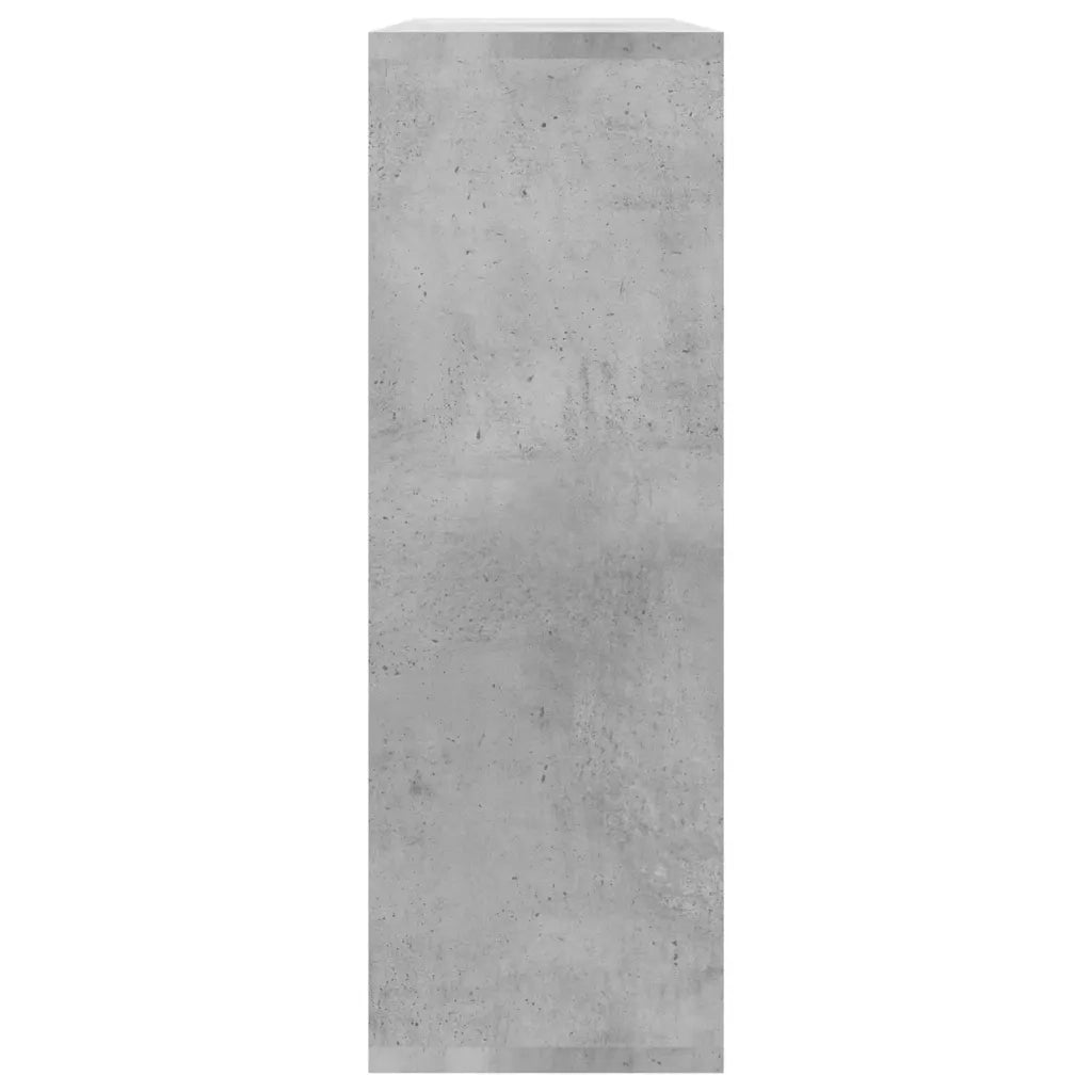 Mensole a Muro-Scaffale a parete Grigio Cemento 104x20x58,5 cm Legno Multistrato