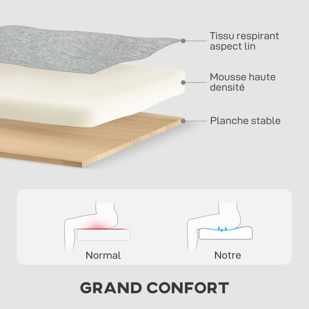 Divano letto angolare reversibile 3 posti con contenitore ¨C zephmum ¨C 197x129x85 cm grigio chiaro