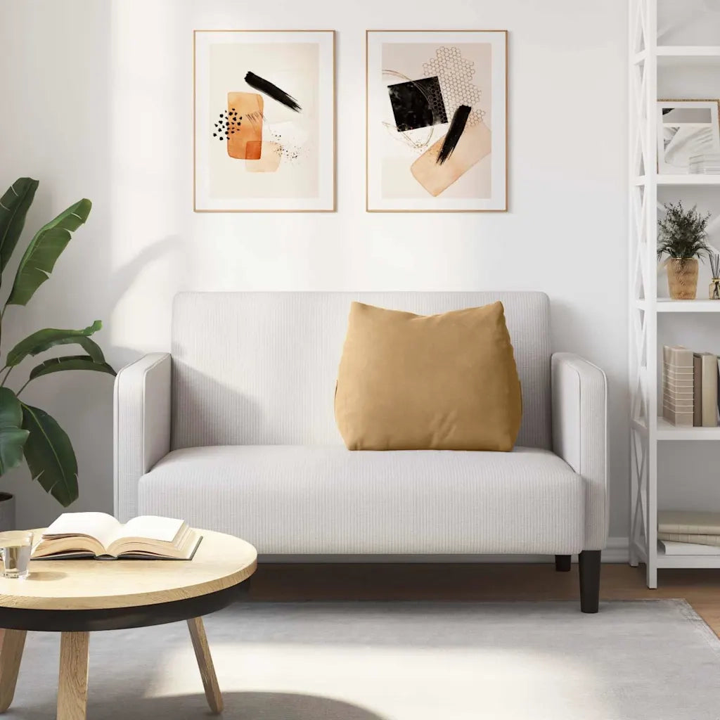 Cuscino per Schiena Marrone 60 x 20 x 50 cm Tessuto in Cords 42015056