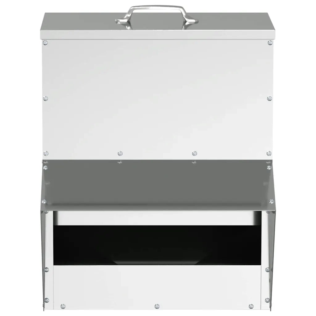 Feeder per pollo Argento 20 x 25 x 35 cm Acciaio zincato