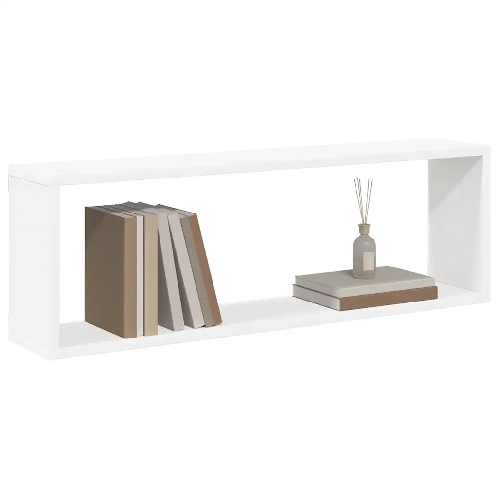 Mensole Parete a Cubo 4pz Bianco 80x15x26,5cm Truciolato cod mxl 33337