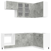 Unità Cucina LYON 8 pcs Grigio Cemento Legno ingegnerizzato 3438510