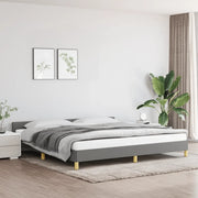 Giroletto con Testiera Grigio Scuro 200x200 cm in Tessuto cod mxl 48477