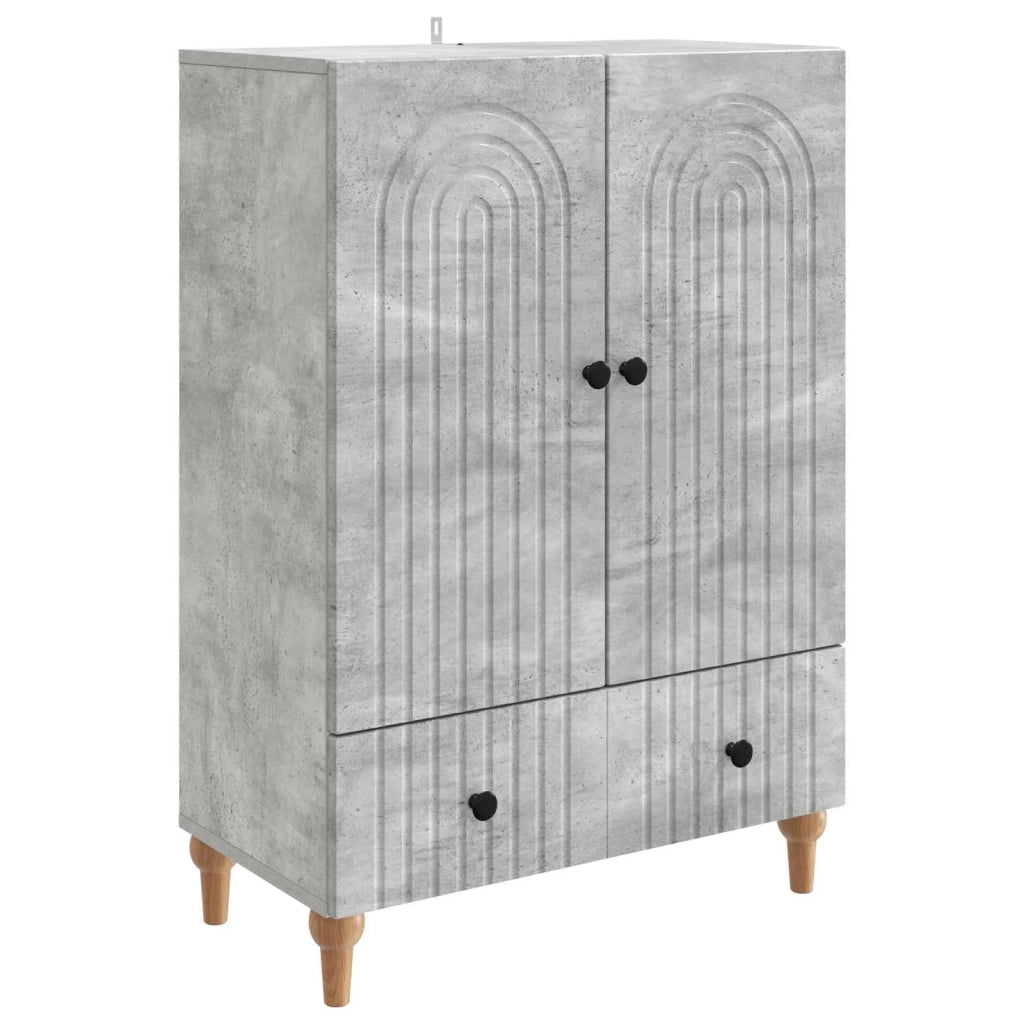 Credenza Grigio Cemento 66 x 34,5 x 95 cm Legno ingegnerizzato