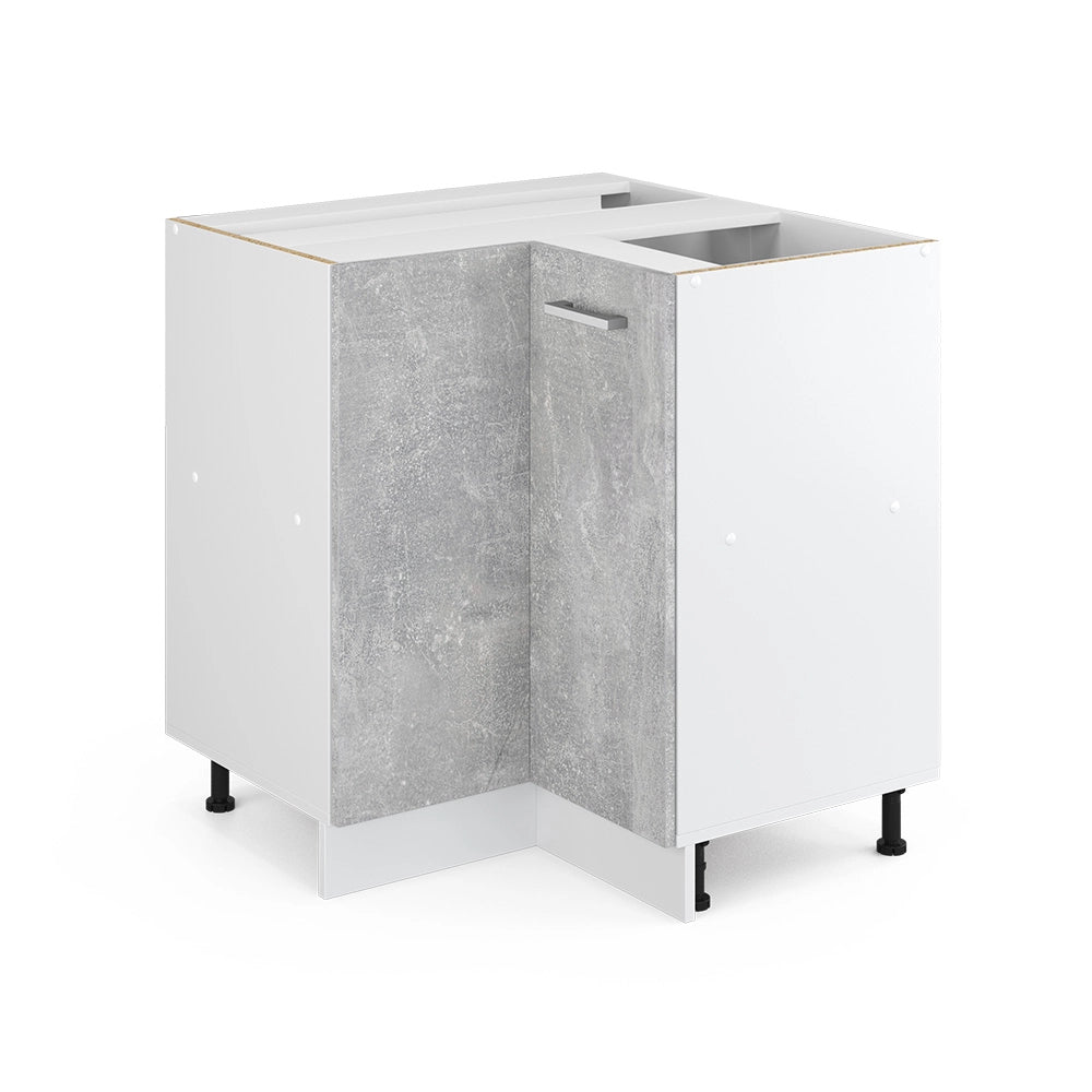 Armadio universale ad angolo R-Line Calcestruzzo 75.6 cm con anta, senza piano di lavoro Vicco