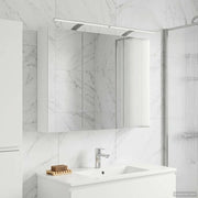 Mobiletto per specchio da bagno Bianco 100 x 14,5 x 70 cm