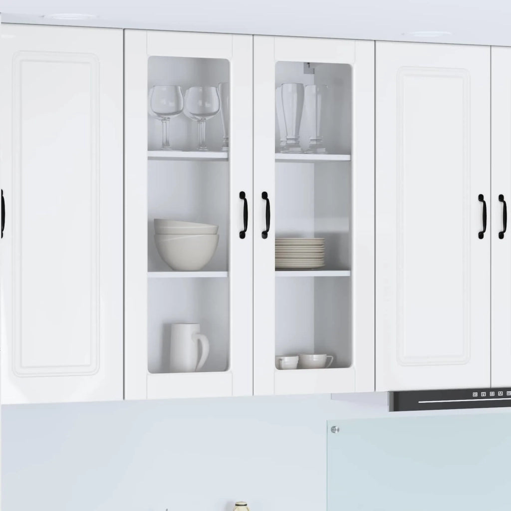 Mobile da cucina con lo scaffale-Armadio da cucina Bianco Lucido 80 x 31 x 100 cm 467980