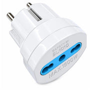 EcoPrice Adattatore Schuko + 10/16A Spina 2P+T 16A W