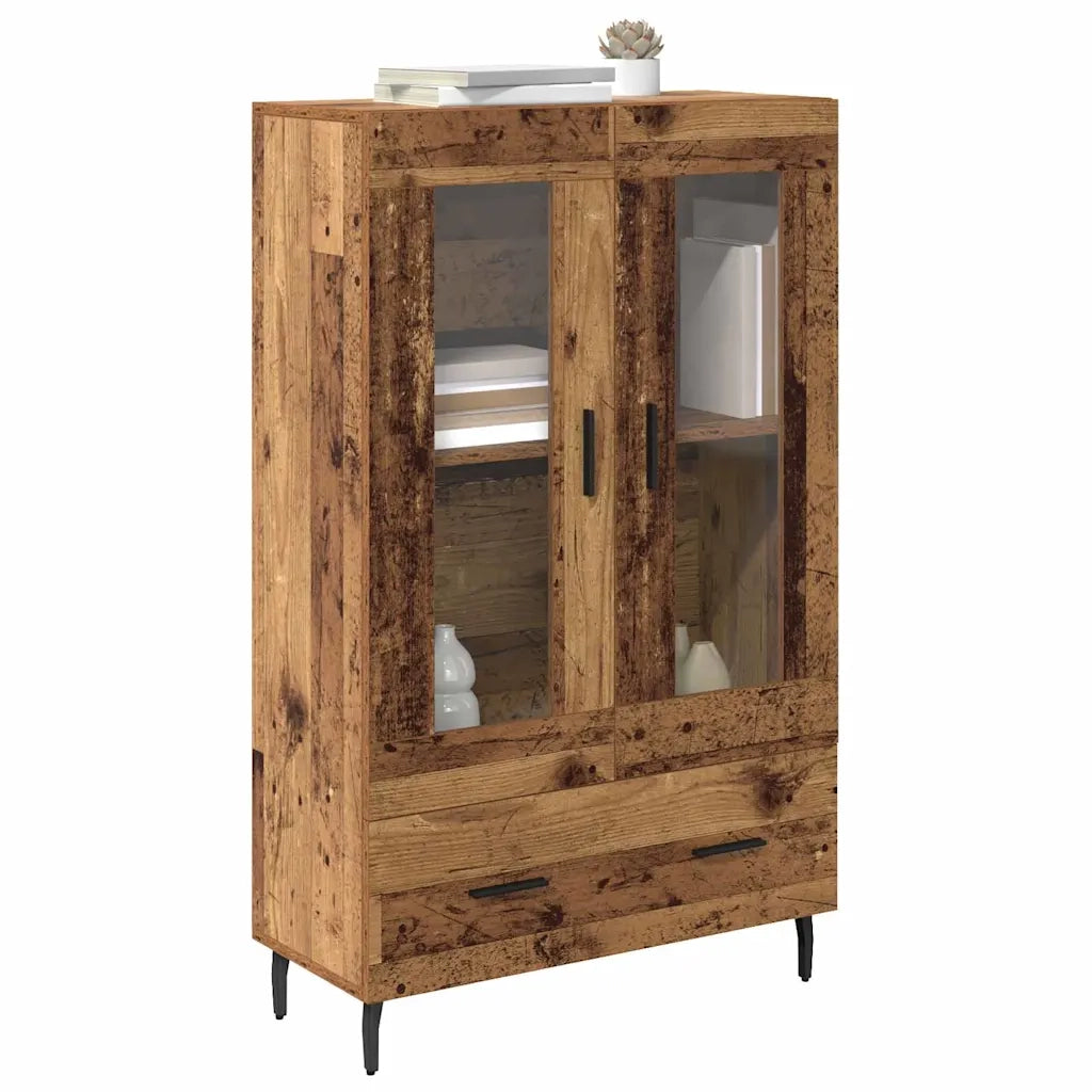 Credenza | Madia | Buffet da pranzo | Armadio da pranzo Legno vecchio 69,5 x 31 x 115 cm Legno multistrato