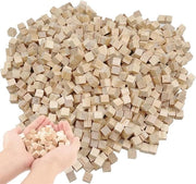 Decorazioni in legno di cubo - 100 pezzi, 10 mm pietre di legno bianche per la decorazione