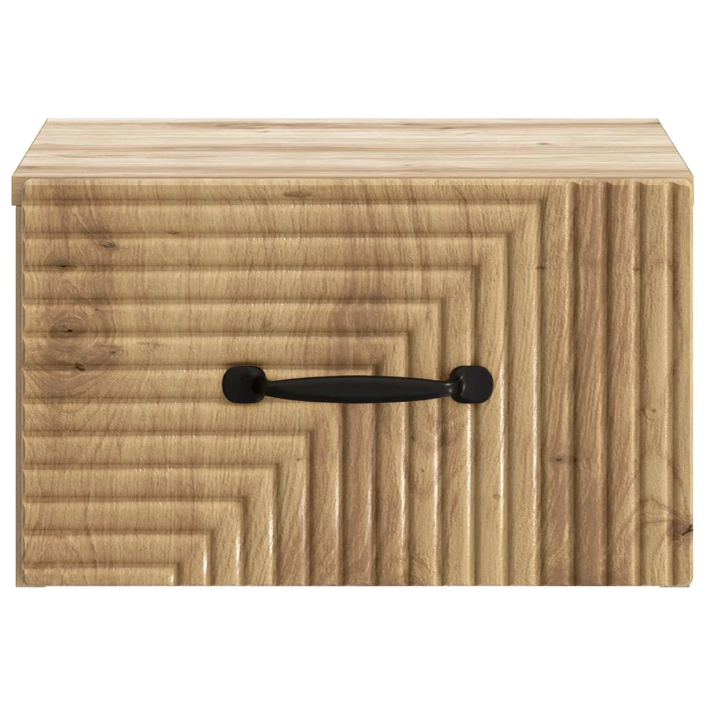 Mobiletto da notte a muro Rovere Artigianale 34,5 x 33 x 20 cm 898613