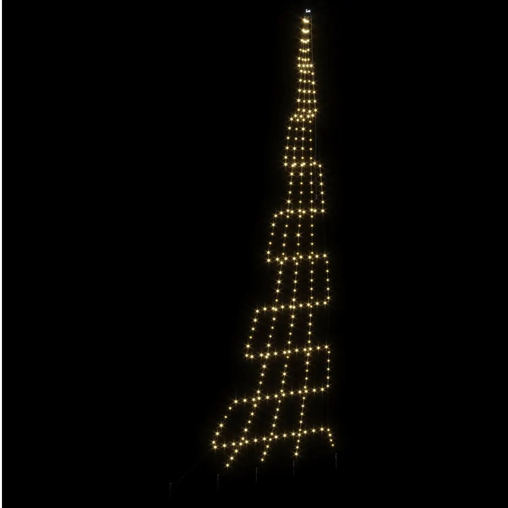 Albero di Natale LED con picchetti per il terreno 511 cm