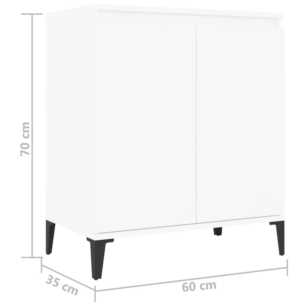 Buffet credenza cassettiera armadio mobile contenitore organizer per cucina soggiorno salotto 60 x 35 x 70 cm legno ingegnerizzato bianco 02_0030353
