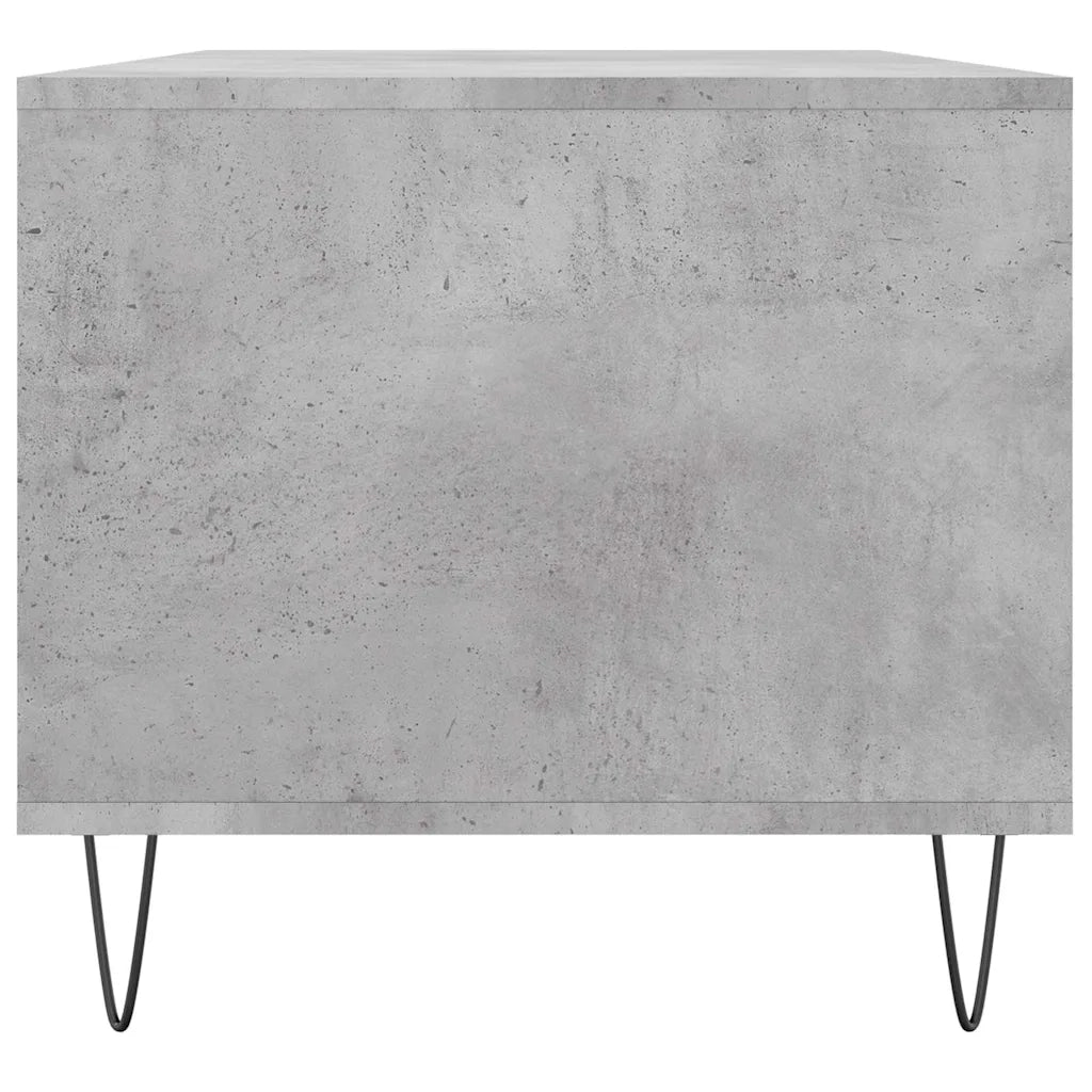 Tavolino Salotto-Tavolino da Soggiorno Grigio Cemento 90x49x45 cm Legno Multistrato
