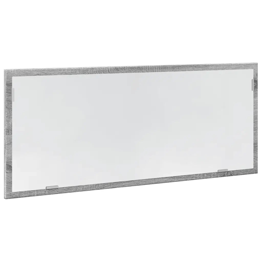 Specchio da Bagno | Specchio decorativo con LED Grigio Sonoma 100x8,5x37cm Truciolato