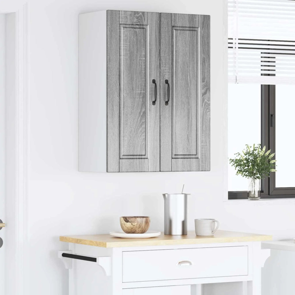 Pensile da cucina | Armadietto a muro PORTO 2 pz Grigio Sonoma 30 x 31 x 80 cm