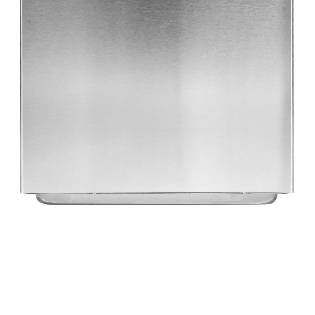Cestino Gettacarte Posacenere 30,6x60x24,5 cm in Acciaio 17L per Interno Esterno
