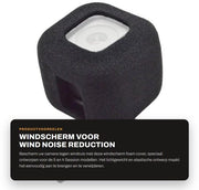 Paraschermo per la Microfonia - Copertura Schiuma - Protezione - Compatibile con GoPro 4/5 Session - Materiale Leggero Elastico - Facile da Installare